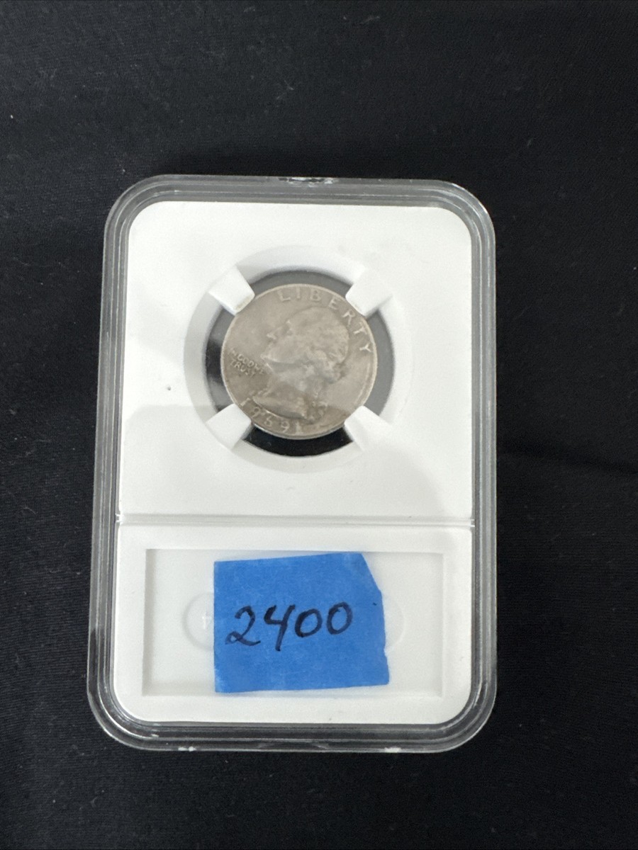 1969 Washington Quarter No Mint Mark, Close AM, Very Rare Find