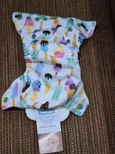 Thirsties NB AIO Baby Cloth Diaper All-In-One Newborn Ice Cream Cones NEW