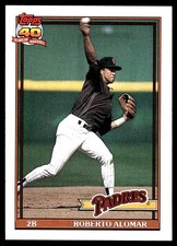 Roberto Alomar 1991 Topps #315 Padres MLB READ FREE SHIPPING AutographDen