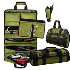 Tool Roll Bag Organizer Aluminium Buckle Heavy Duty | 1680D Oxford Mechanic W...