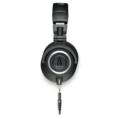 Audio Technica ATHM50X Black Studio Monitor Headphones + Case & Cables ATH-M50X！