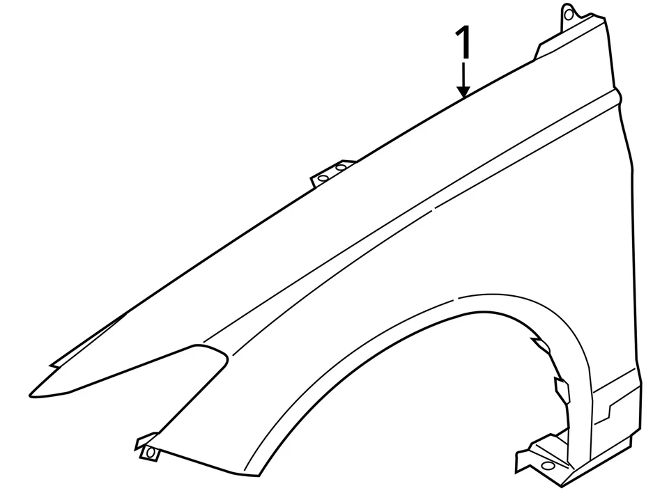 2017-2020 Ford Fusion Driver Fender HFNAR - Image 3 of 3