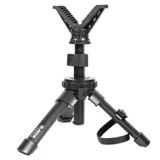 Tactical Compact Rapid Shooting Rest - Adjustable Height Rifle Tripod Black..