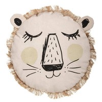 LöWenfransen Kissen Dekokissen Zierkissen Wohnzimmer Sofa Kissenbezug 45X45 Cm