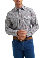 Wrangler Men's Western Long Sleeve Button Shirt Snaps Size Small New