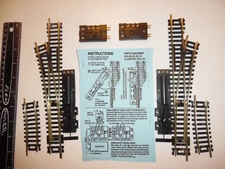 Pair, HO Scale Remote Control Switches, Left & Right Hand, Brass Rail, Tested VG