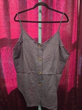 Hayden Los Angeles Women's Button-up Blue Linnen Blouse. 1X. NWT.      #753