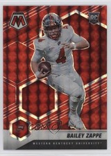 2022 Panini Mosaic Draft Picks Mosaic Red Prizm 46/99 Bailey Zappe #20 10b1