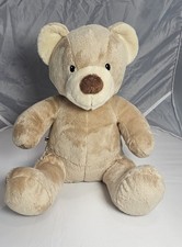 Build-A-Bear Teddy Bear Plush Tan Cream Brown Nose Stuffed Animal 16