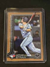 🔥Myles Straw 2025 Topps Update #US340 Gold 0678/2025 Blue Jays