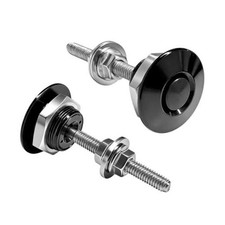 2 PCS Diameter 1.26 Inch Quick Release Latch, Metal Car Engine Hood Pin Black