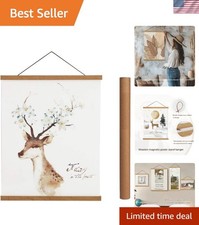 Magnetic Poster Hanger Frame 20x28 20x30 20x24 Unfinished Wood Art Deco Style