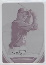 2013 Bowman Platinum Chrome Printing Plate Magenta 1/1 Renato Nunez #BPCP70 0s3