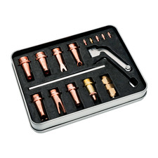 SFX 9pcs Air Cooled Laser Welder Copper Nozzle Set M16 0.8/1.0/1.2 /1.6/2mm