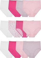 12-Pack Fruit of the Loom Women's Underwear Briefs 7 Multicolor Eversoft Cotton