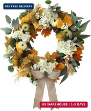 22 Inch Fall Wreath, Handmade Thanksgiving Wreath, Fall Wreaths for Front Doors,