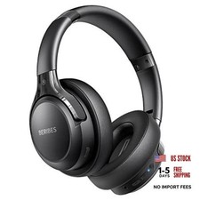 Bluetooth Headphones Over Ear, 65H Playtime and 6 EQ Music Modes Black
