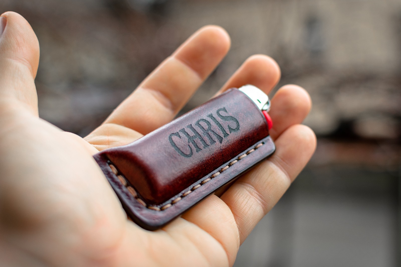 Cover For Bic, Lighter Sleeve, Leather Lighter