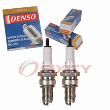 2 pc DENSO 4099 Standard U-Groove Spark Plugs for X24ES-U 2120 Ignition Wire dw