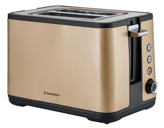 Silvercrest Doppelschlitz Toaster STS 850 F3 850W mit Aufsatz champagne besch:VP