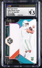 Tua Tagovailoa 2020 Limited No.RP-TT #15/25 CSG Graded 9.5 Relic Rookie Card. rookie card picture