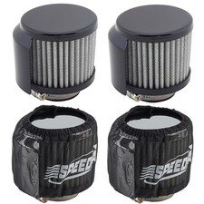 Speedway Motors Shielded Valve Cover Breatherpre-filter Kit Speedway Motors Shielded Valve Cover Breatherpre-filter Kit