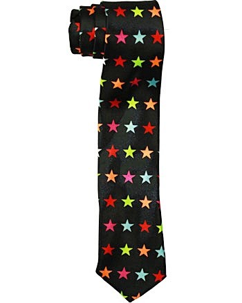 Тонкий атласный Краватт - STARS schwarz мульти 1990₽