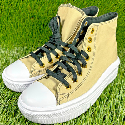 Converse Chuck Taylor All Star Move High Top Women s Size 7 Tan White Comfort