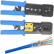 Ubigear  All-In-One Crimper for Pass-Through/Ez/Legacy RJ11/RJ12/RJ45 Connectors