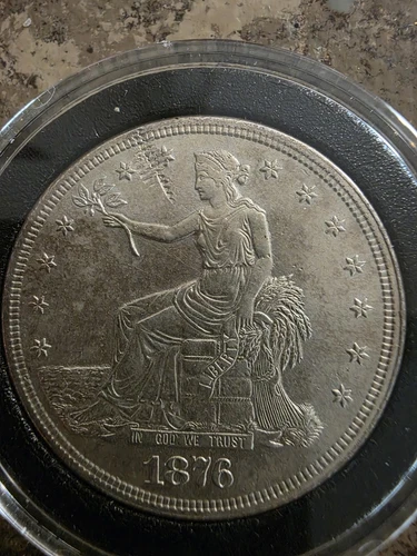 1876 Silver US trade dollar NICE DETAILS