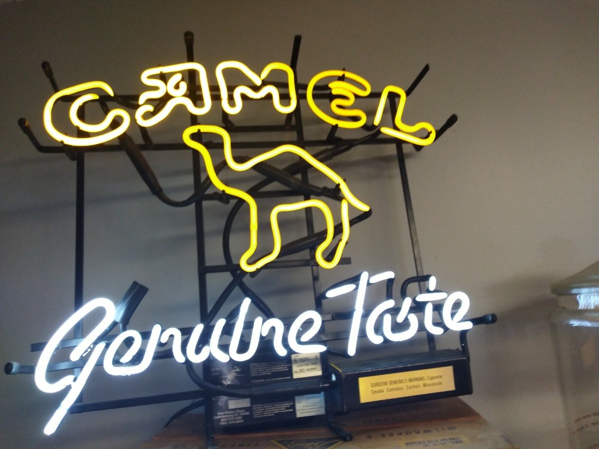 Vintage Camel Genuine Taste Neon LightTabacco advertising | eBay