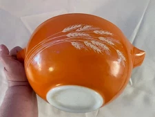 Vintage Pyrex Autumn Harvest Wheat Mixing Bowl #403 2.5 Liter NICE🟠
