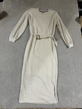 DOLAN jacqueline belted ivory maxi dress ivory medium Tweed Knit