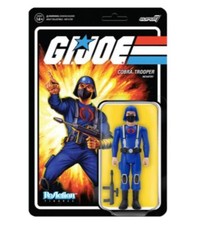 Super7 GI Joe Cobra Trooper H-Back Pink ReAction Figure Retro Wave 1 MOC Action
