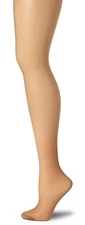 Hanes Control Top Reinforced Toe Silk Reflection PantyHose, Barely There, A/B
