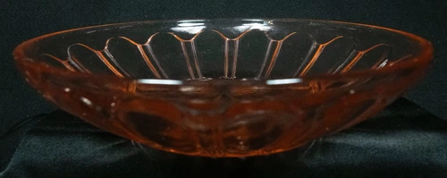 Depression Glass Colonial Pink Bowl 7.25" - 1.75" deep