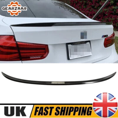 GEARZAAR REAR BOOT SPOILER LIP GLOSS BLACK FOR BMW 3 SERIES F30 F80 M3 STYLE 2012-2018
