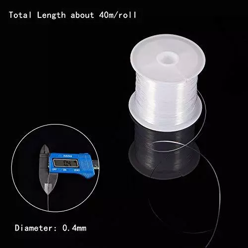 0.4mm Elastic String Clear Fishing Line Invisible Nylon Thread Jewelry  String Wi