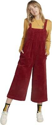 Volcom Women's Oh My Cord Wide Leg Crop Jumpsuit SIZE S (4/6)