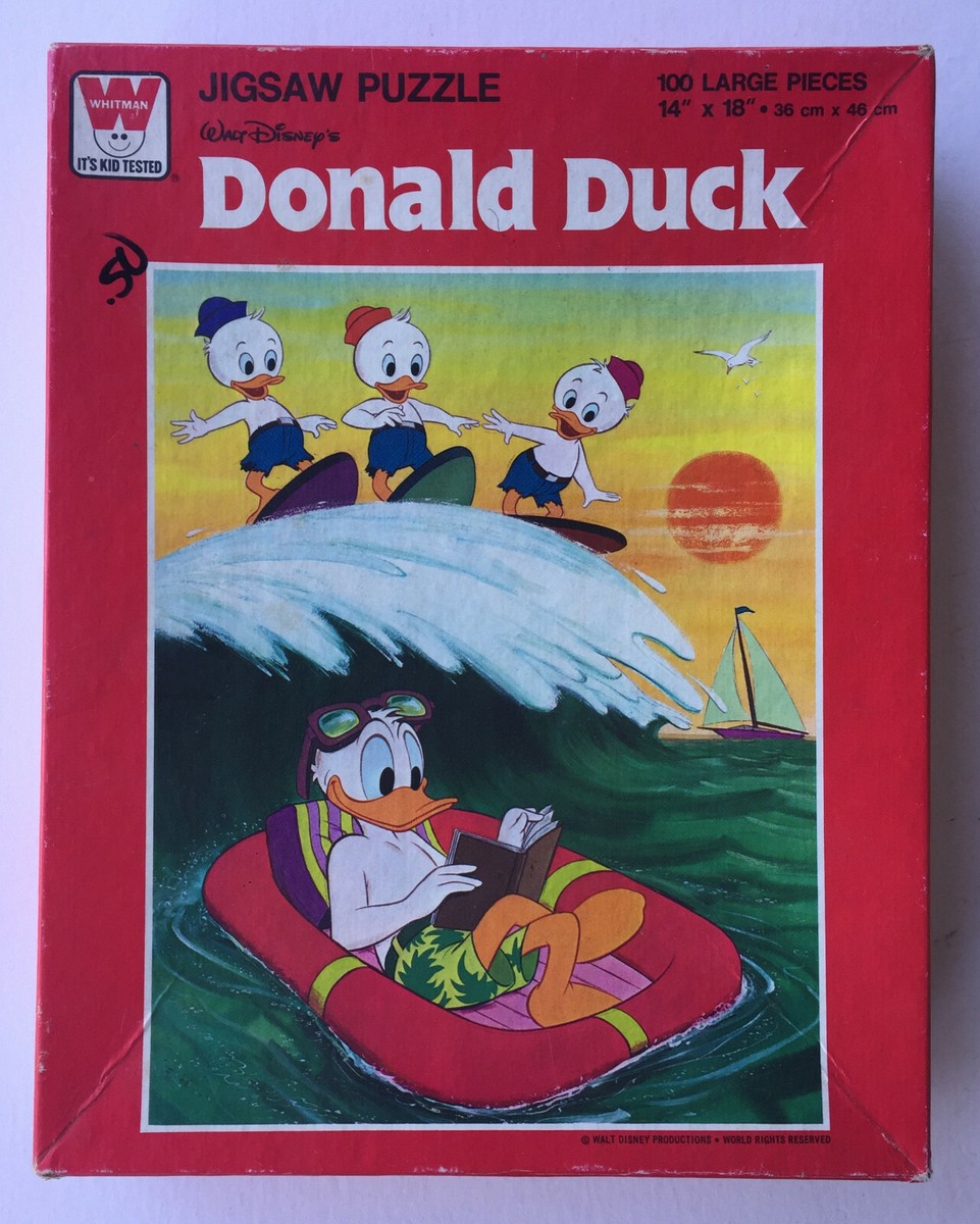 Vintage Walt Disney Donald Duck 100 piece Puzzle by Whitman