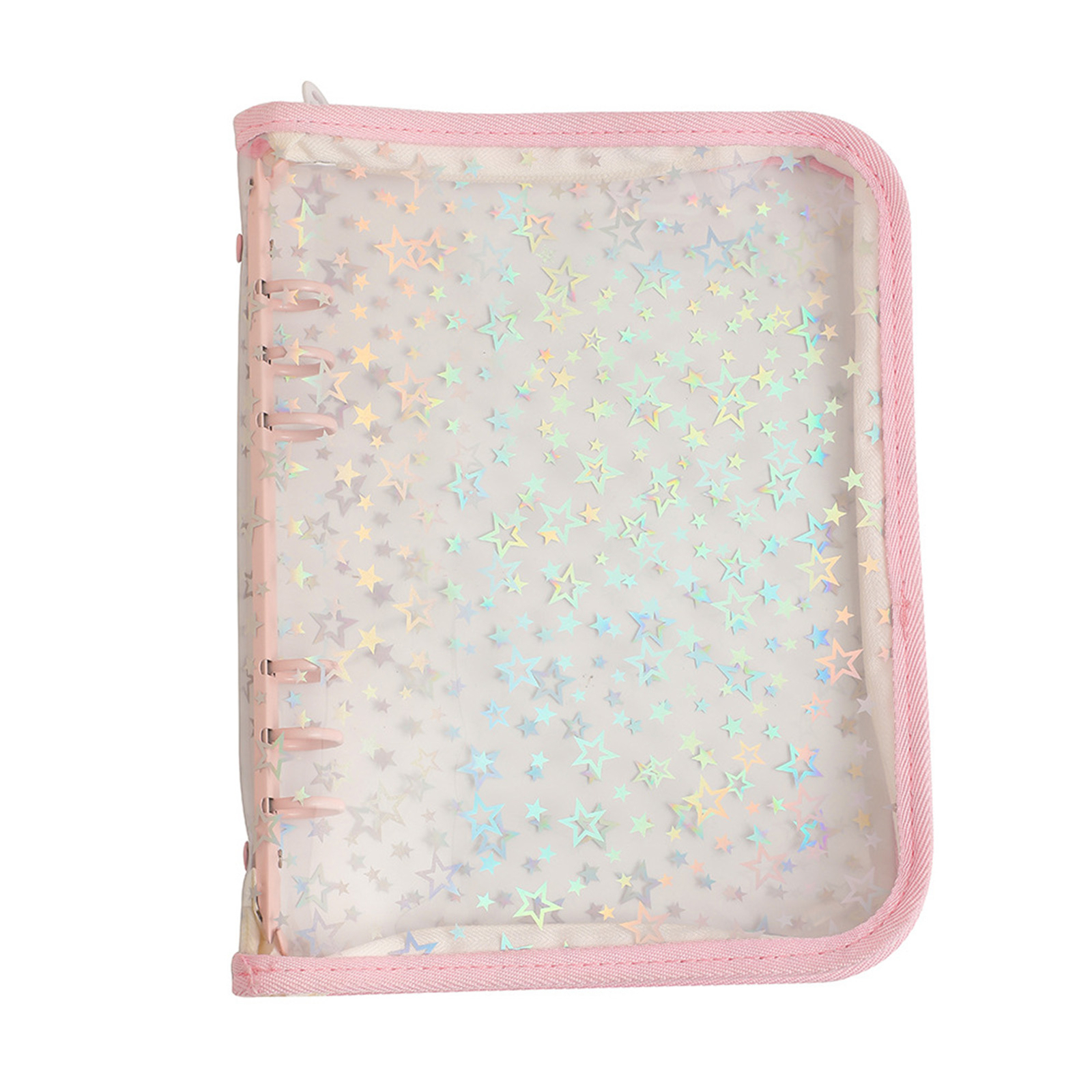 Sparkling Budget PVC Zipper Binder Cover for Notebook Shell-image