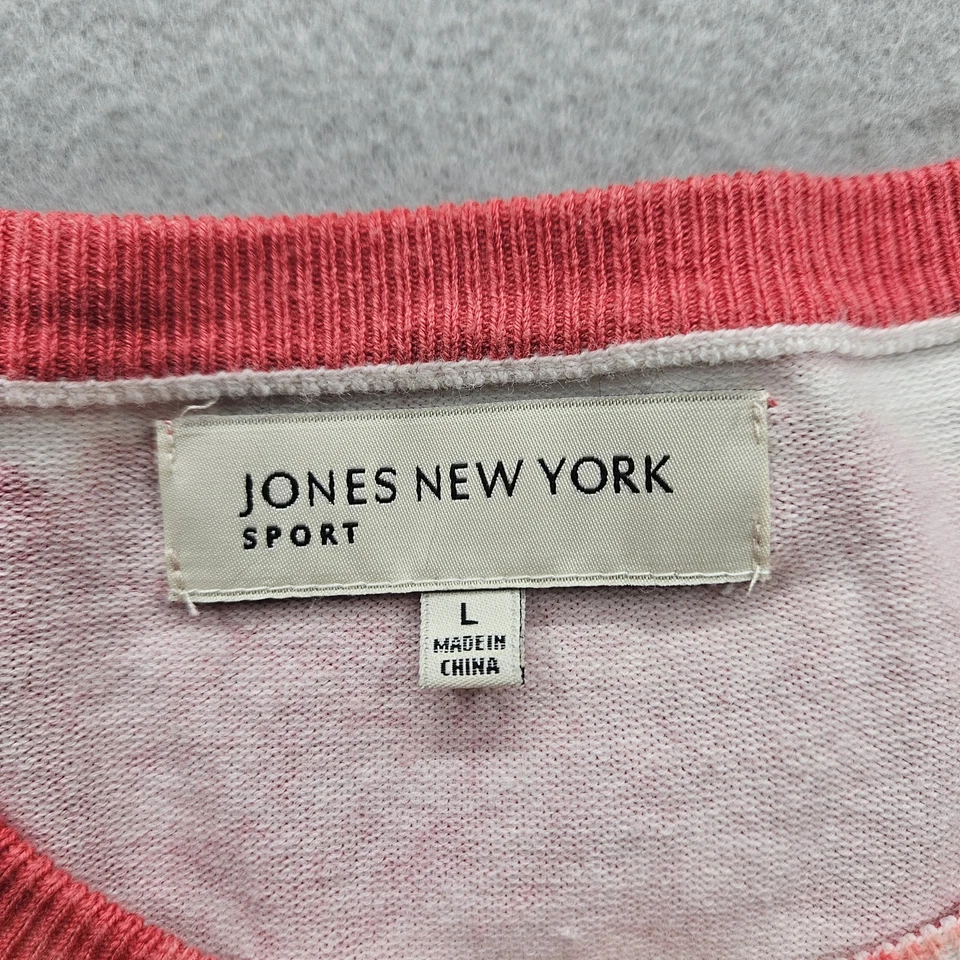 Jaqueta Jones New York Feminina Grande Corante Vermelho Botão Completo - Imagem 4 de 4