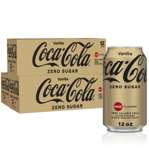 Coke Zero Vanille Kühlschrankpackung Konvolut, 12 Flüssigunzen, 36er-Pack - Bild 1 von 8