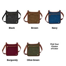 Samantha Brown To-Go Tweed Crossbody Pick Your Choice of Color
