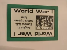 PERSPECTIVE Time Line Game WORLD WAR I 1992 card used History free ship