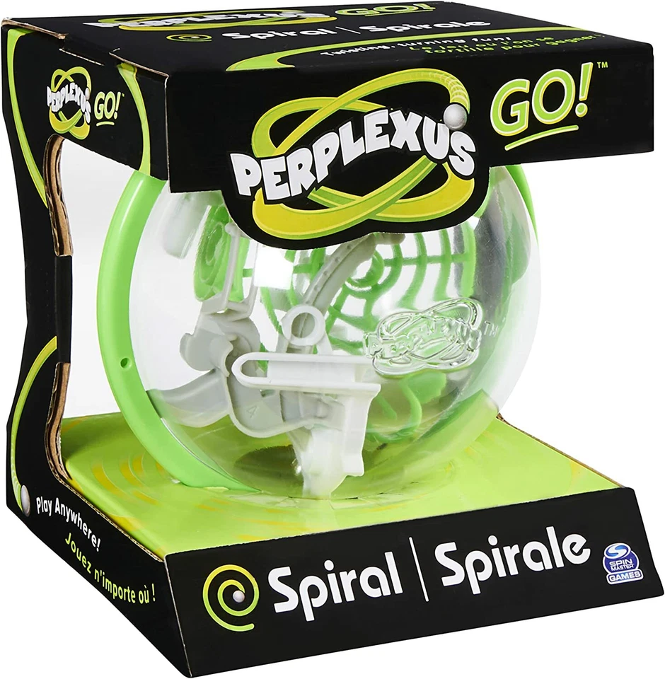 Perplexus Go Spiral Spin Master 游戏 3D 球拼图迷宫大脑游戏扭曲乐趣 — 第 3/4 张图片