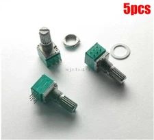 5Pcs B20K Linear Rotary Potentiometer For Power Amplifier 20K Ohm 6 Pin Ic Ne xh