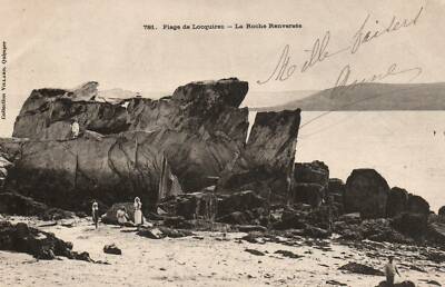 Old postcard 29 - Locquirec Beach (Finistère) - 781. La Roche Reversée