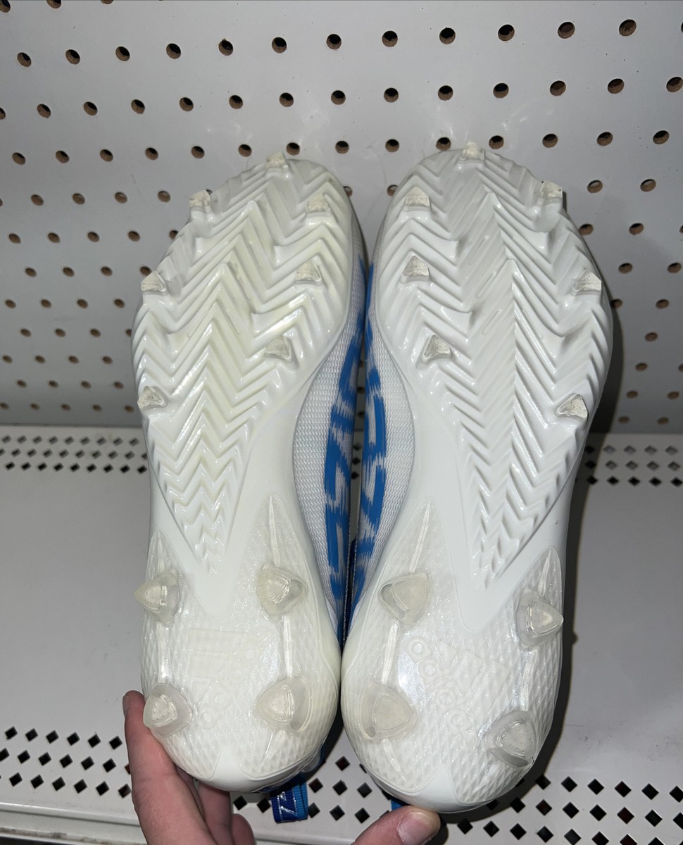 Adidas Adizero 2021 Mens Football Cleats Size 12.5 White Blue FZ0766 Adidas Adizero 2021 Mens Football Cleats Size 12.5 White  main image 3
