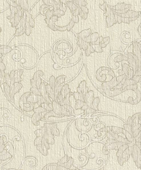 Rasch Textil Tapete Vlies Raffinesse 077918 Creme Grau Stylisch Floral Ranken-image